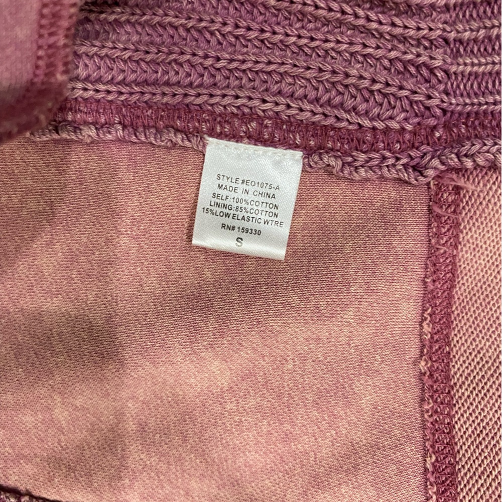 NWT Purple Two Toned Anna Grace Crochet Chunky Cardigan Sweater Bohemian Small - Picture 4 of 5
